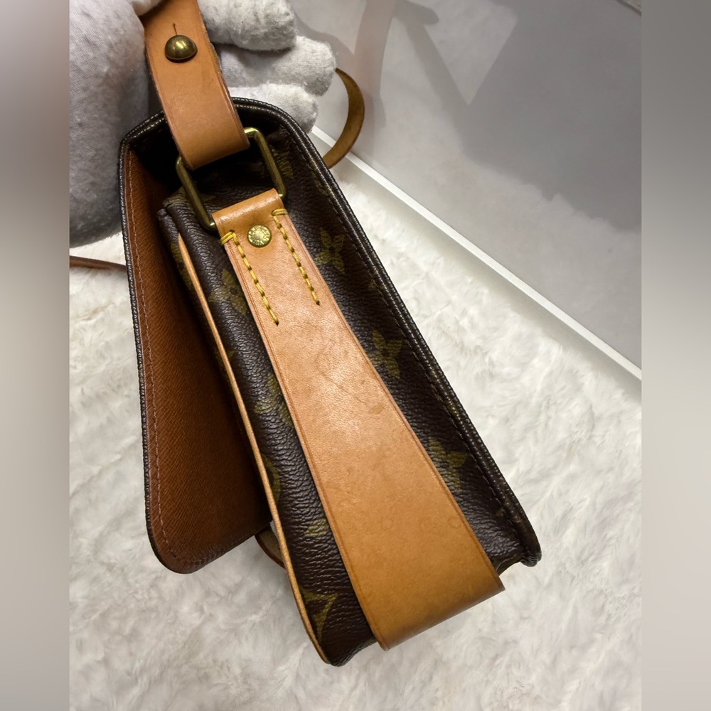 Louis Vuitton Monogram Crossbody Bag in Brown and Gold - Picture 10 of 12